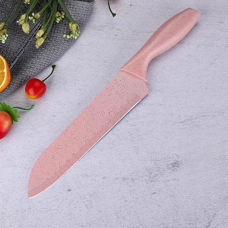 Kitchen Utensils Pink Fruit Knife Slicing Knife Ultra-Fast Sharp Stainless Steel Multi-Purpose Knife Meat Cutting Vegetable Knif