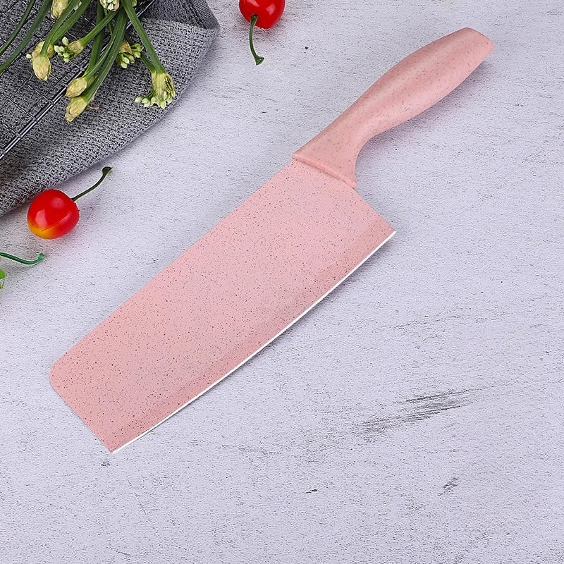 Kitchen Utensils Pink Fruit Knife Slicing Knife Ultra-Fast Sharp Stainless Steel Multi-Purpose Knife Meat Cutting Vegetable Knif