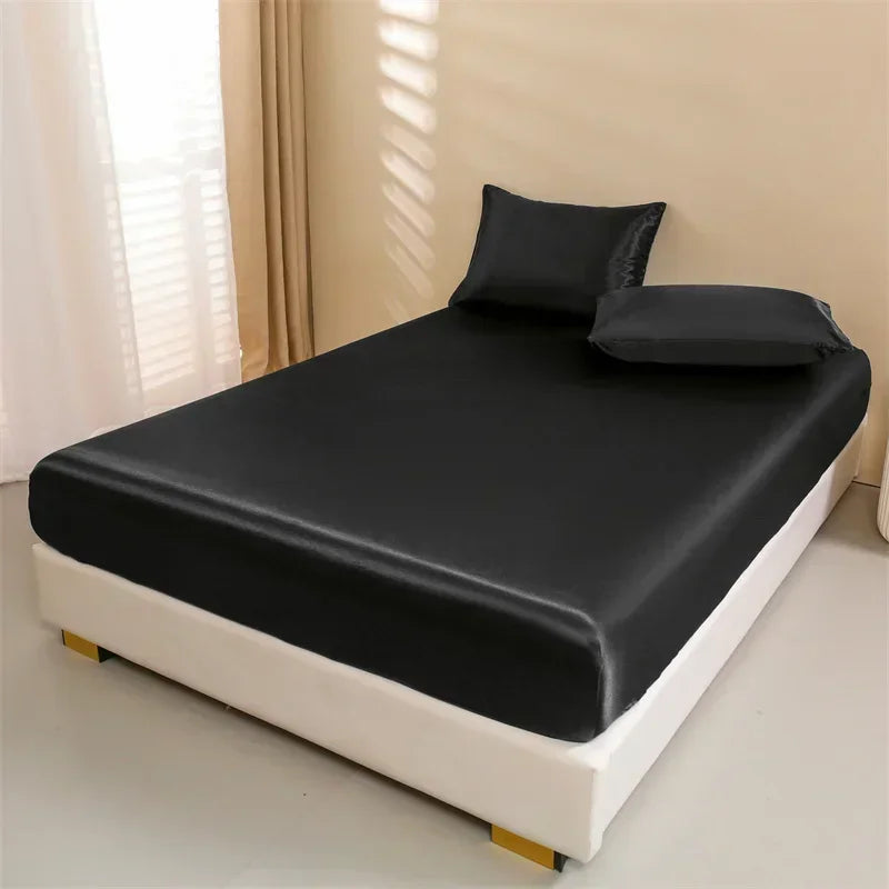 Silky Satin Bed Sheet Set
