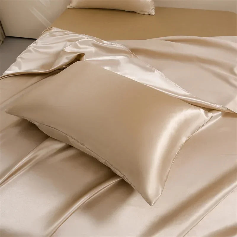 Silky Satin Bed Sheet Set