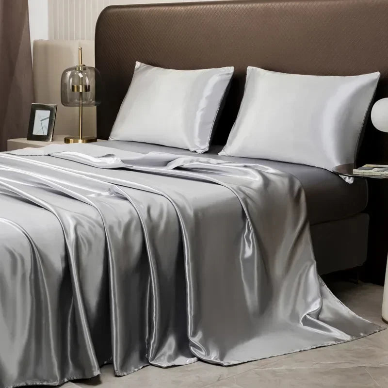 Silky Satin Bed Sheet Set